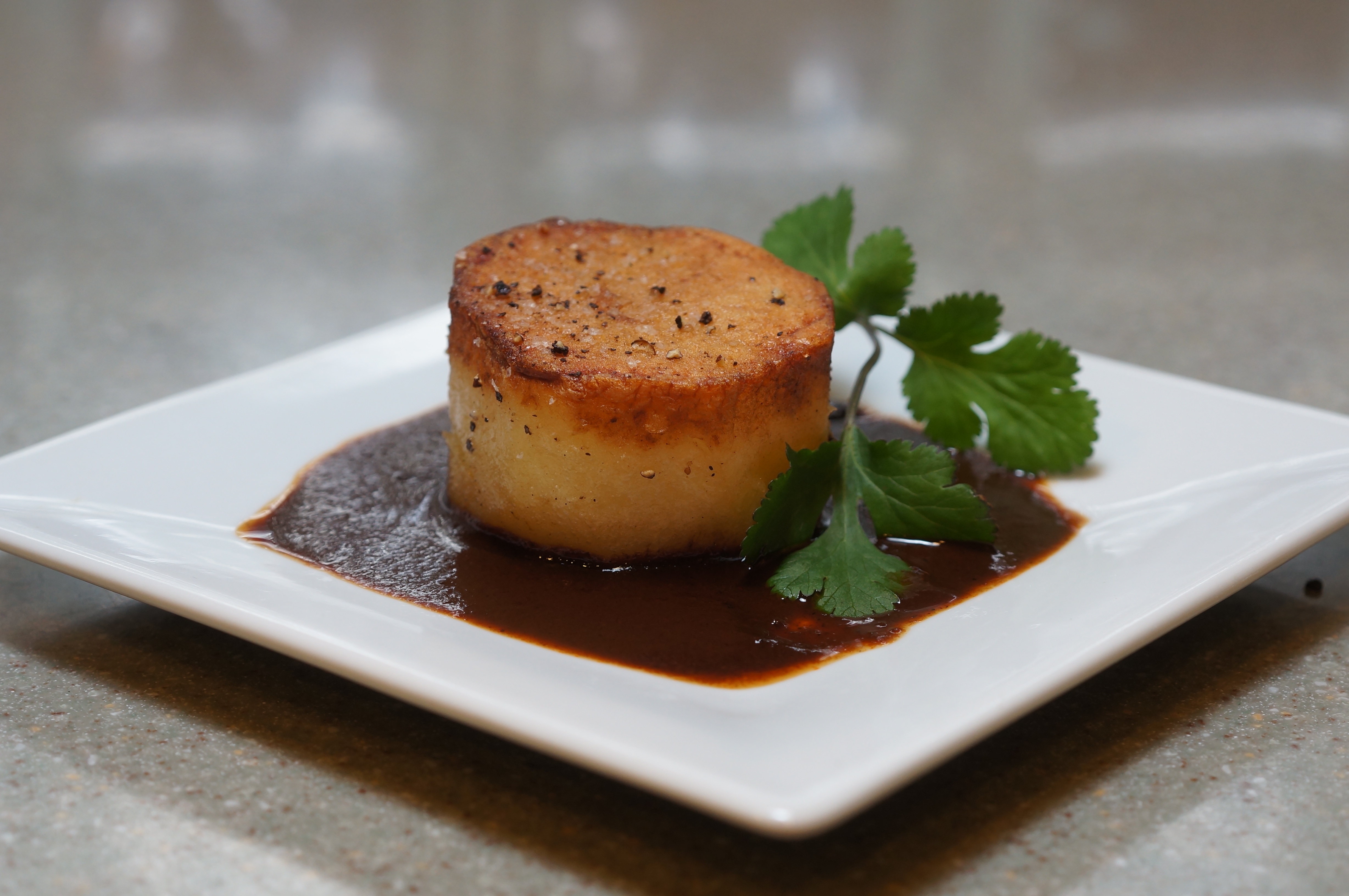 Papa Fondant con Mole Negro