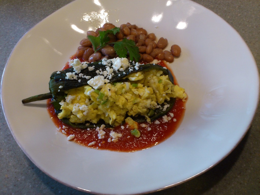 Chile Relleno with Egg