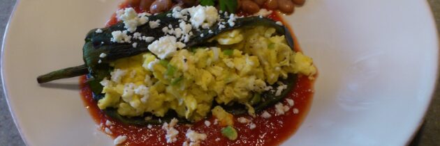 Egg Stuffed Chile Poblano