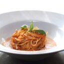 Fideo Seco with Chipotle Crema