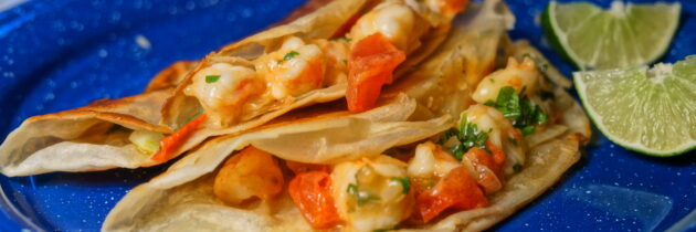 Cheesy Shrimp Taco